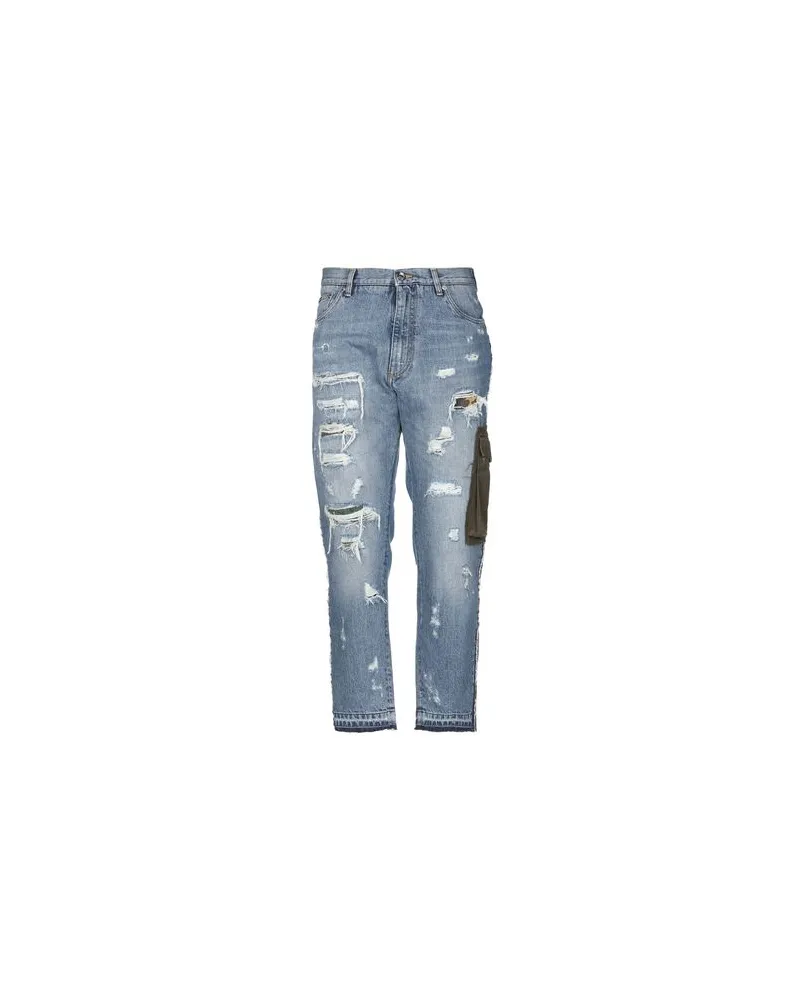 Dolce & Gabbana HOSEN & RÖCKE - Jeanshosenauf YOOX.COM Blau
