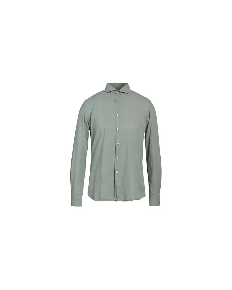 XACUS TOPS - Hemdenauf YOOX.COM Salbeigrün