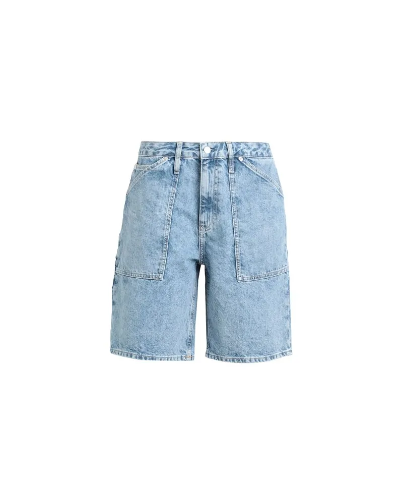 Calvin Klein HOSEN & RÖCKE - Jeansshortsauf YOOX.COM Blau