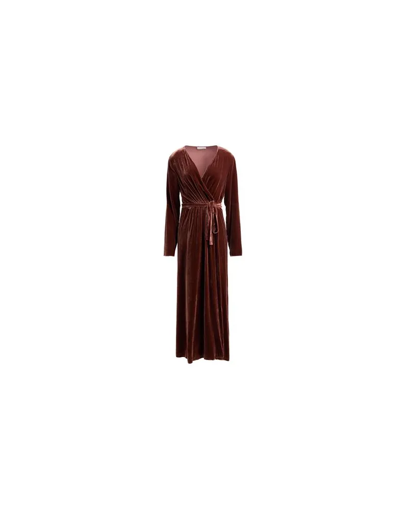 Antonelli Firenze KLEIDER - Midi-Kleiderauf YOOX.COM Braun