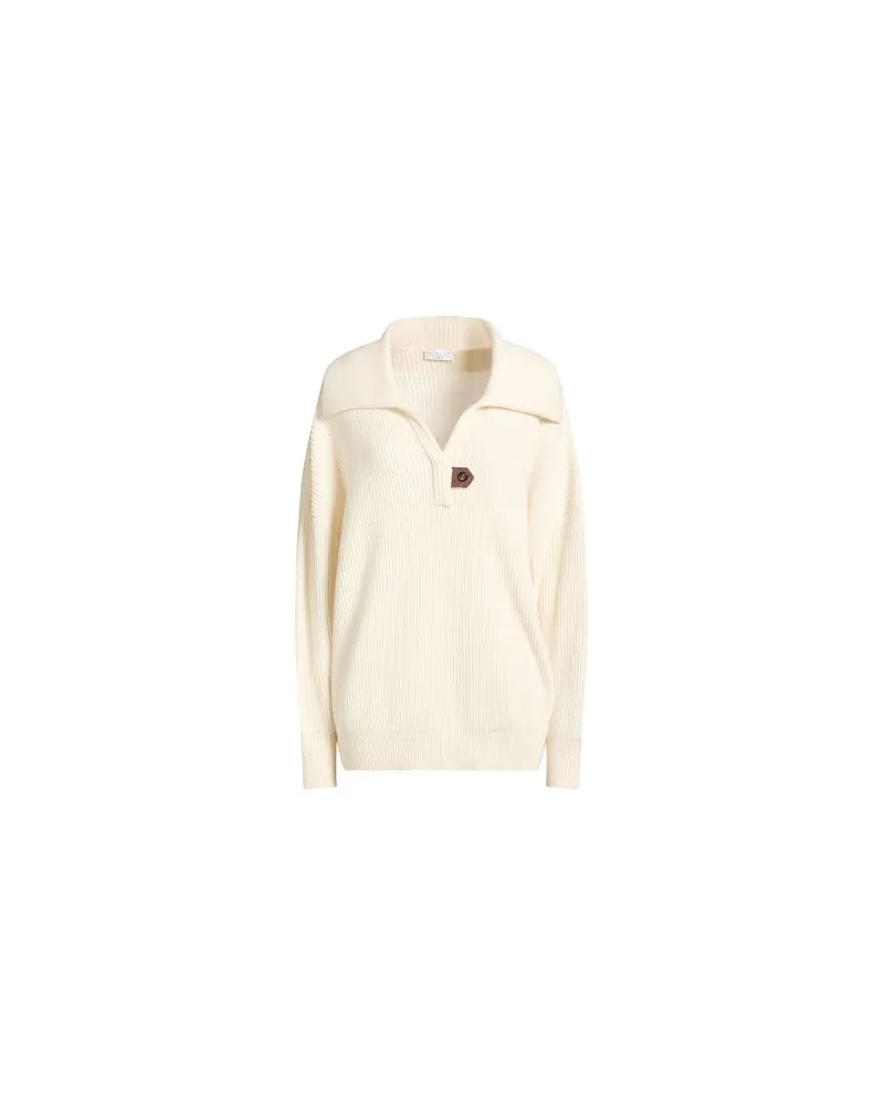 Brunello Cucinelli STRICKWAREN - Pulloverauf YOOX.COM Elfenbein