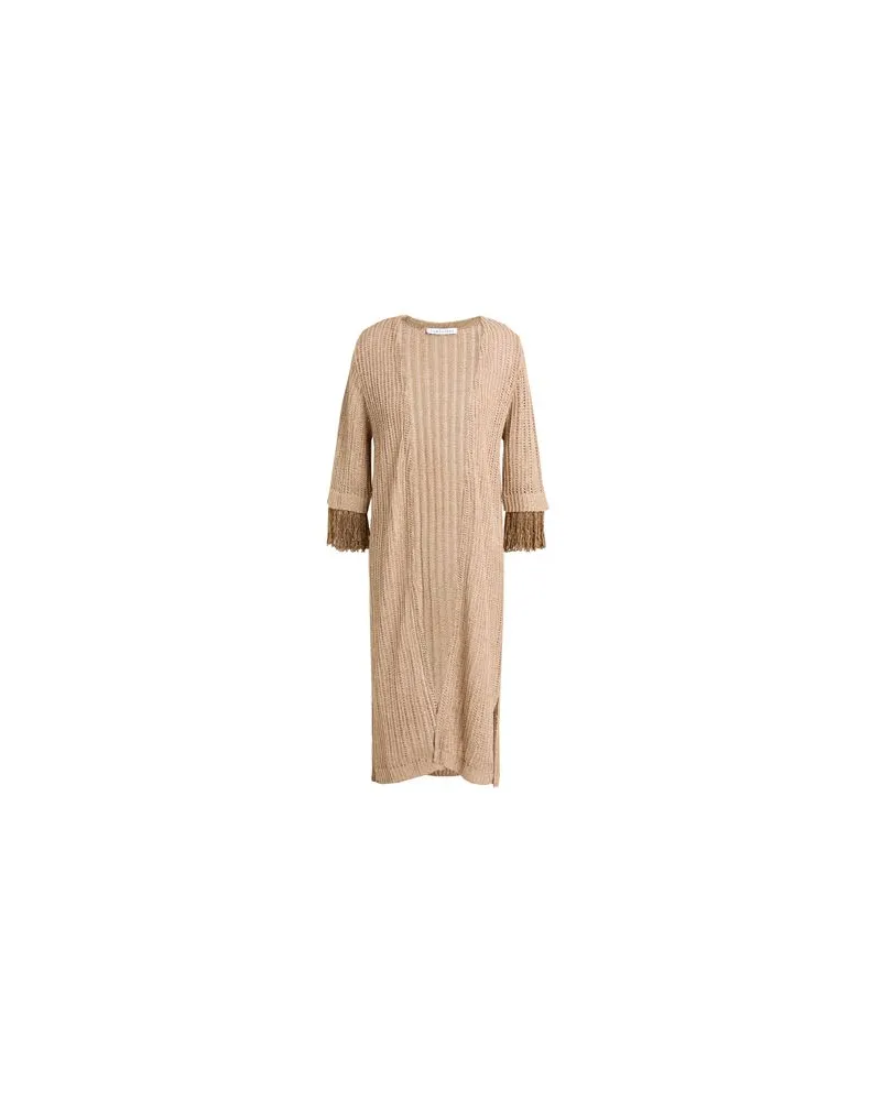 Caractère STRICKWAREN - Strickjackenauf YOOX.COM Beige