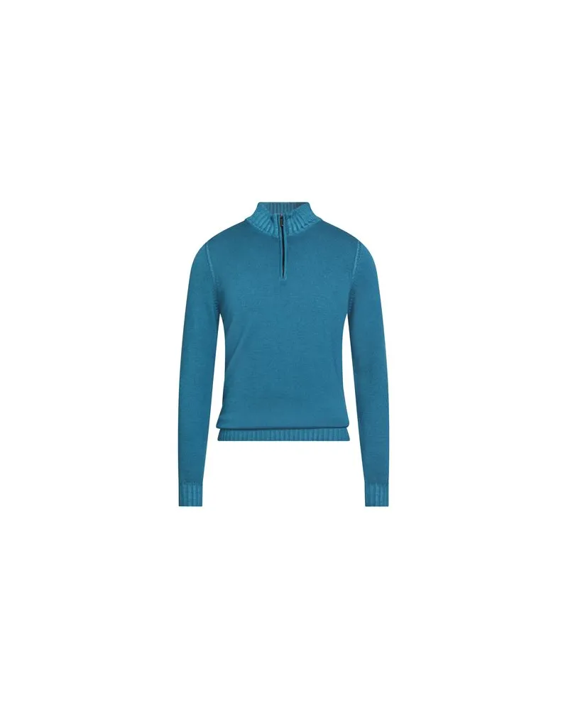 MOORER STRICKWAREN - Rollkragenpulloverauf YOOX.COM Azurblau