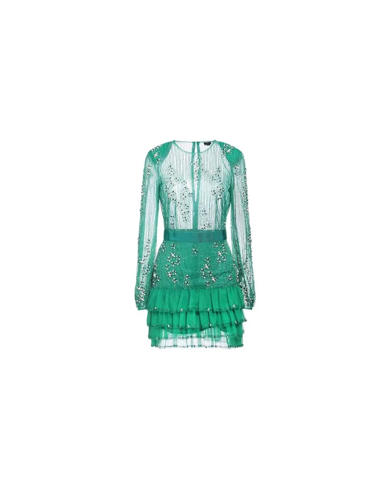 Elisabetta Franchi KLEIDER - Mini-Kleiderauf YOOX.COM Smaragdgrün