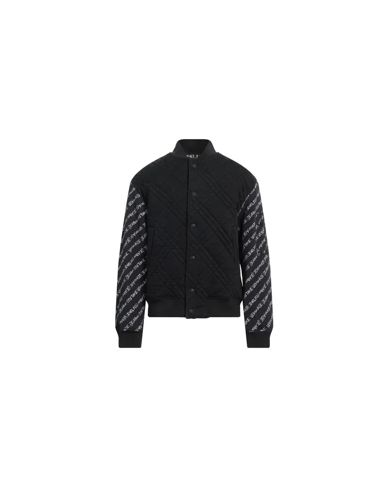 Versace Jeans JACKEN & MÄNTEL - Jeansjacken/Mäntelauf YOOX.COM Schwarz