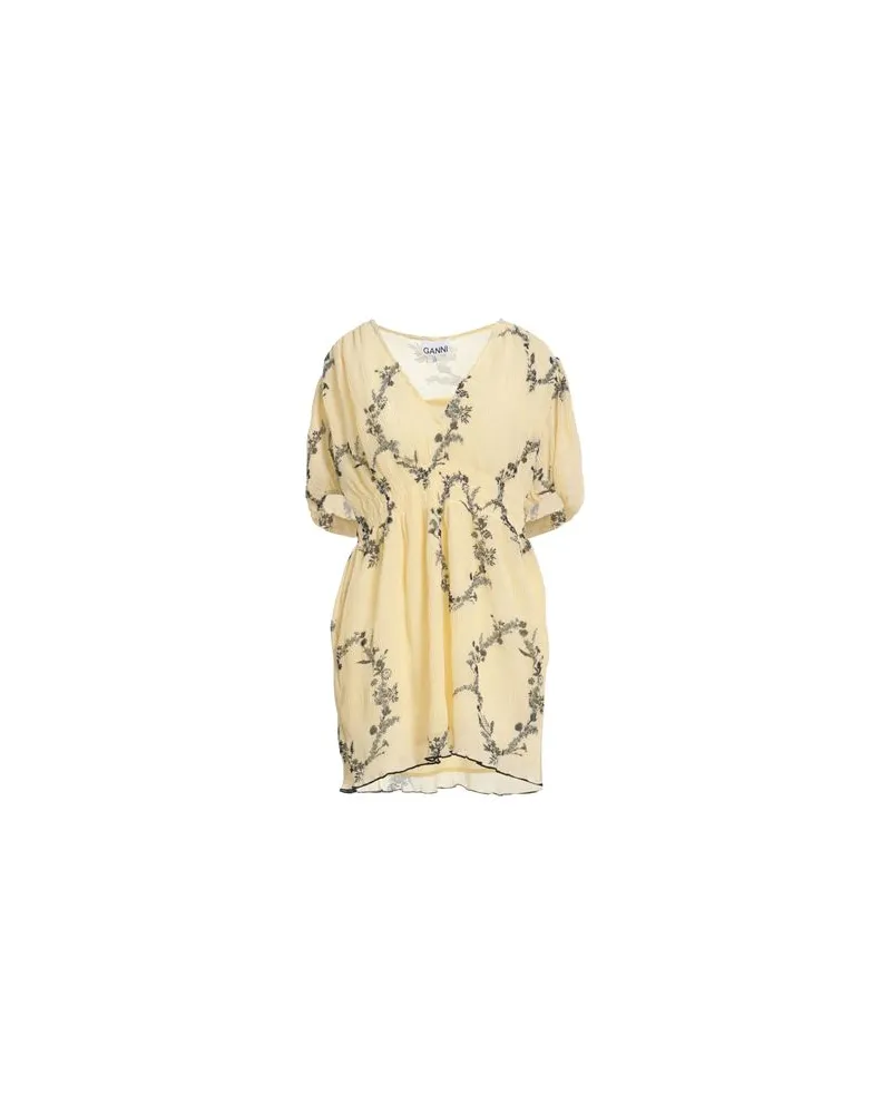 Ganni KLEIDER - Mini-Kleiderauf YOOX.COM Pastellgelb