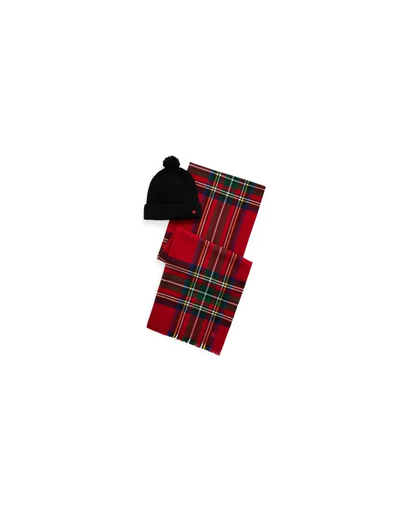 Ralph Lauren Logo Jacquard Scarf & Beanie Set  - ACCESSOIRES - Accessoires-Setauf YOOX.COM Schwarz