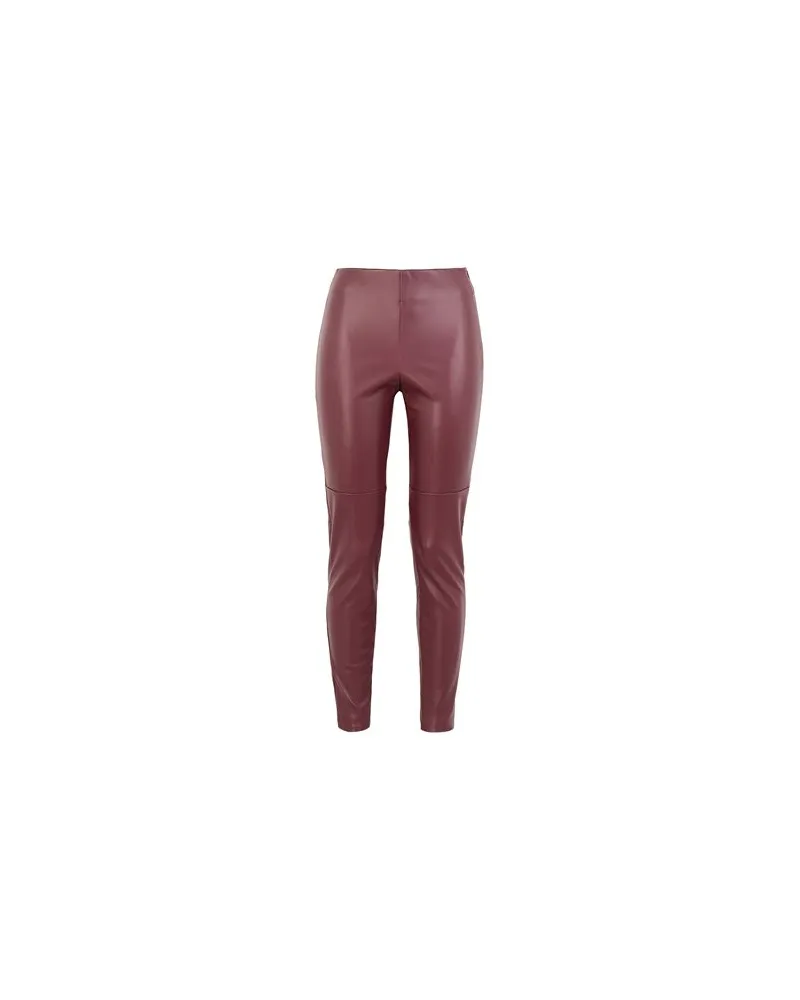 8 by Yoox HIGH-WAIST ELASTIC LEGGINGS  - HOSEN & RÖCKE - Leggingsauf YOOX.COM Bordeaux