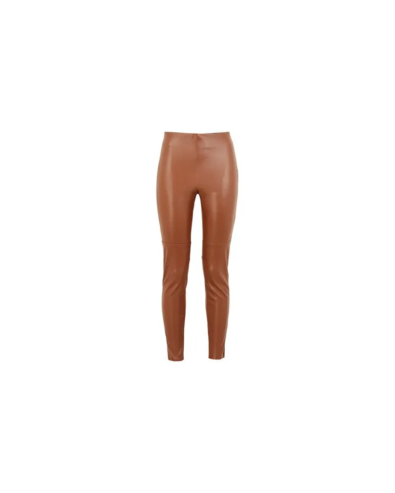 8 by Yoox HIGH-WAIST ELASTIC LEGGINGS  - HOSEN & RÖCKE - Leggingsauf YOOX.COM Braun