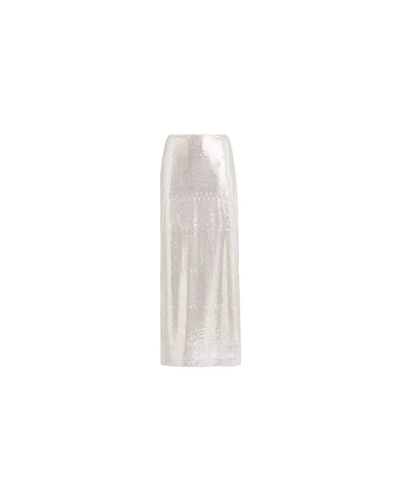 ALYSI CRÈME - HOSEN & RÖCKE - Maxi-Röckeauf YOOX.COM Silber