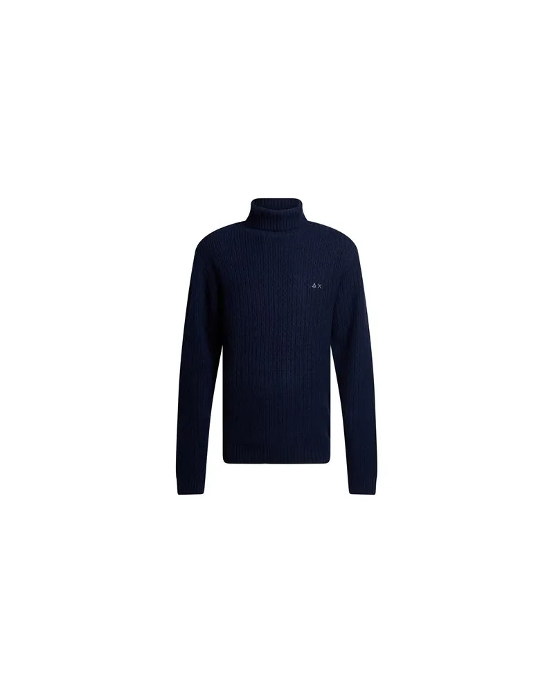 Sun68 STRICKWAREN - Rollkragenpulloverauf YOOX.COM Marineblau