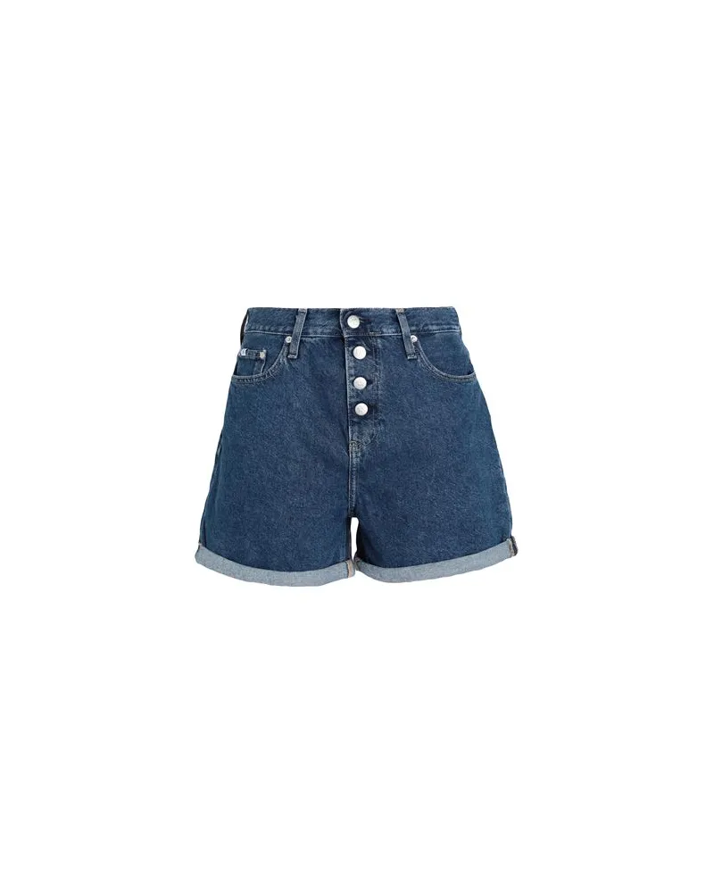 Calvin Klein HOSEN & RÖCKE - Jeansshortsauf YOOX.COM Blau