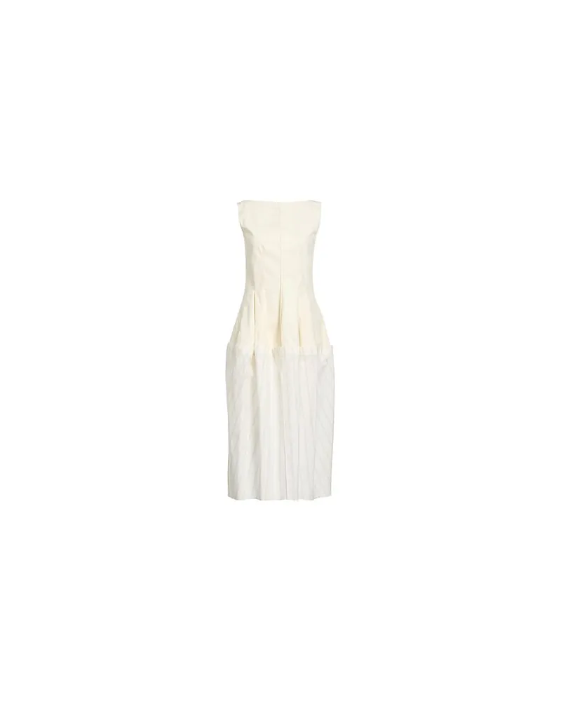 Lanvin KLEIDER - Midi-Kleiderauf YOOX.COM Elfenbein