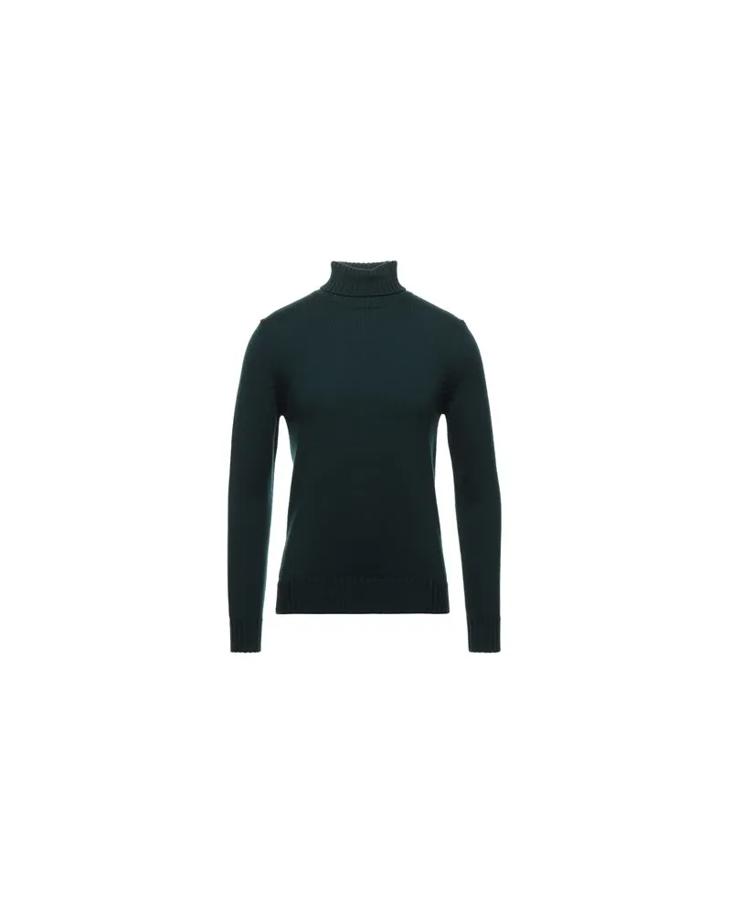 Alpha Studio STRICKWAREN - Rollkragenpulloverauf YOOX.COM Dunkelgrün