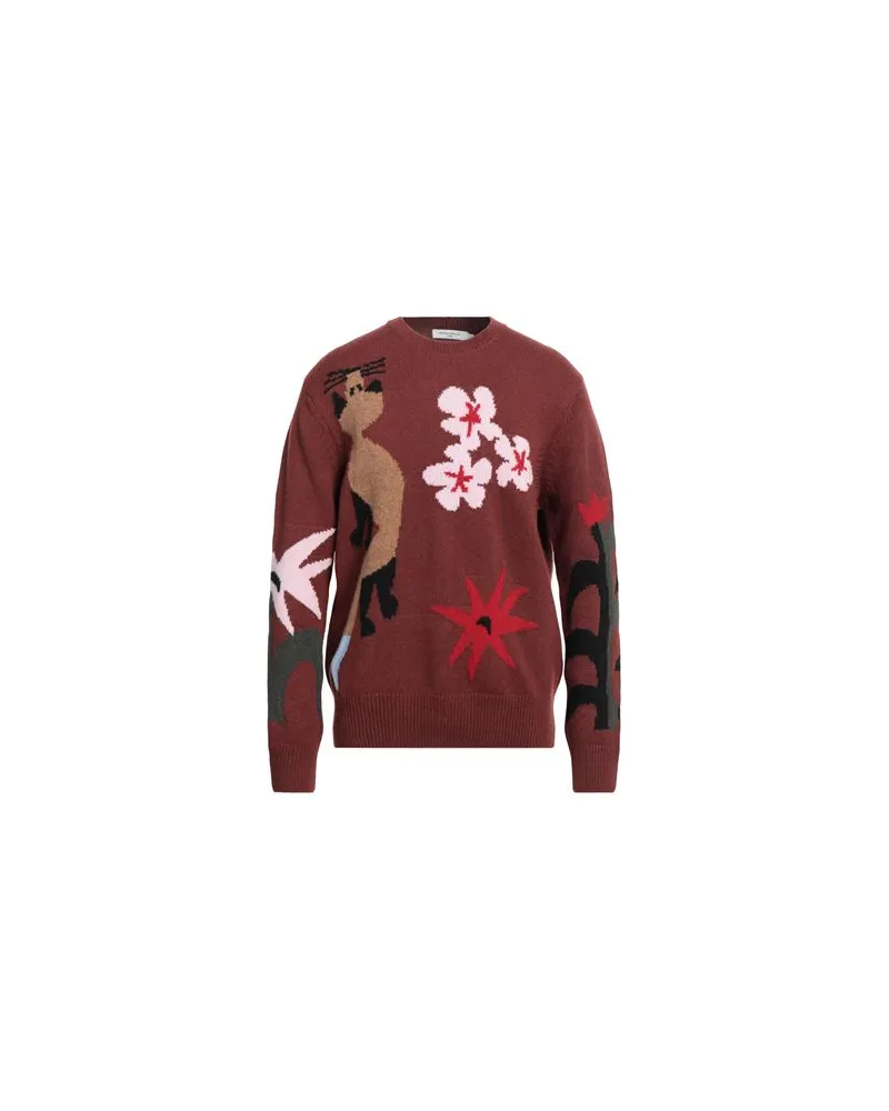Kitsuné STRICKWAREN - Pulloverauf YOOX.COM Rostrot