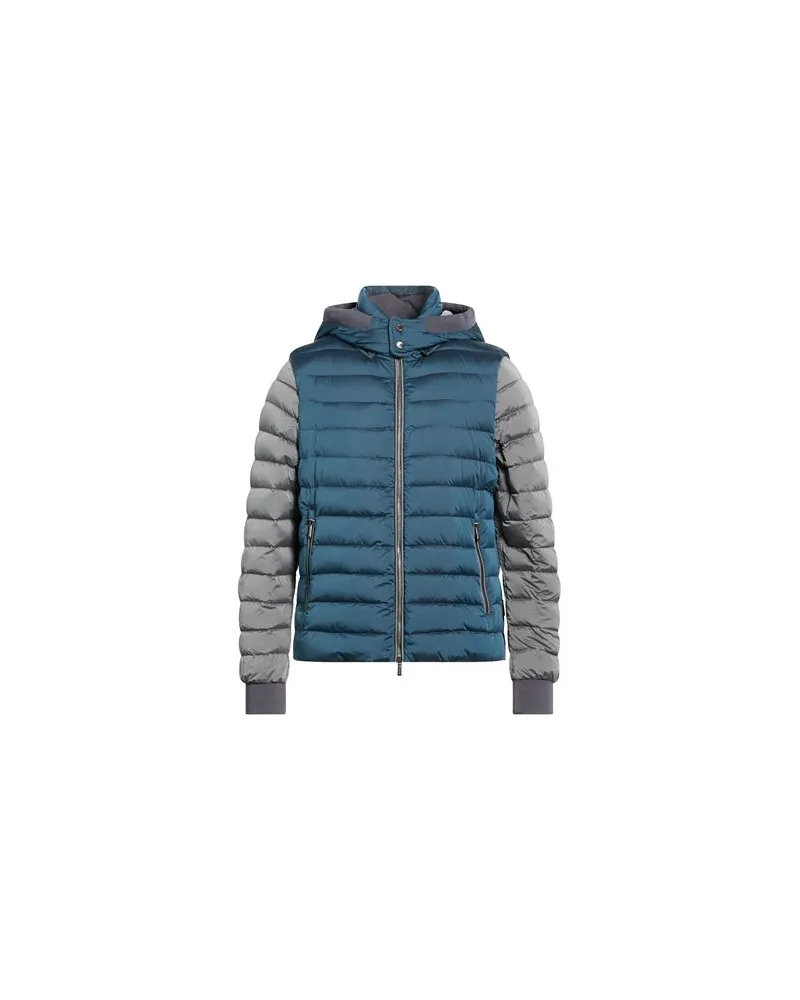 MOORER JACKEN & MÄNTEL - Pufferjacken & Daunenjackenauf YOOX.COM Taubenblau