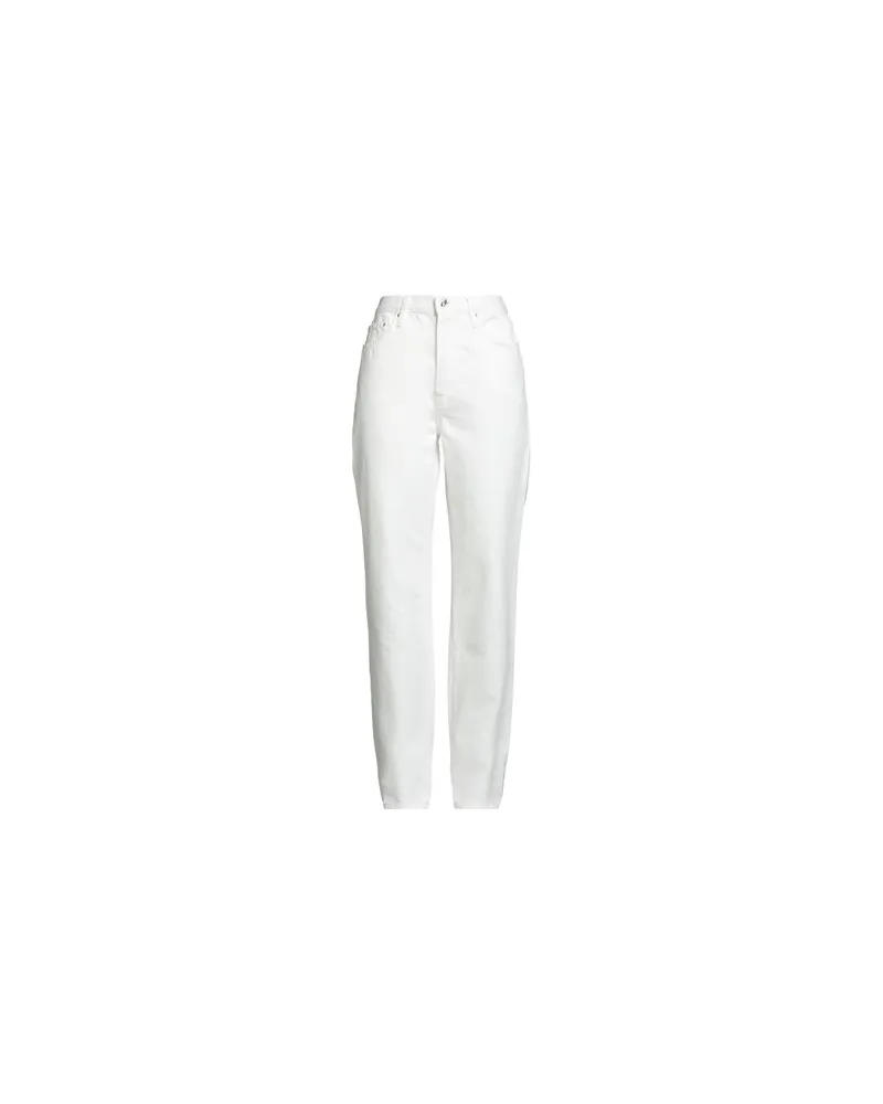 Totême HOSEN & RÖCKE - Jeanshosenauf YOOX.COM Weiß