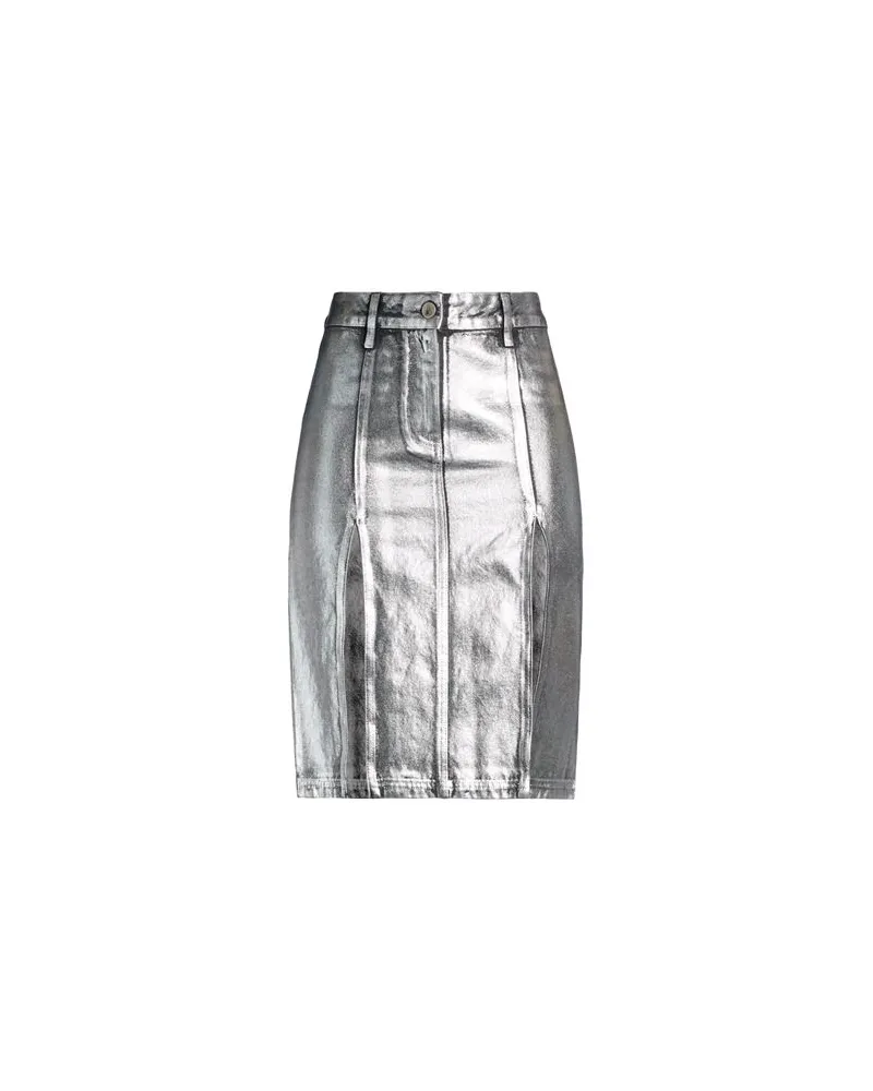 ATTICO HOSEN & RÖCKE - Jeansröckeauf YOOX.COM Silber