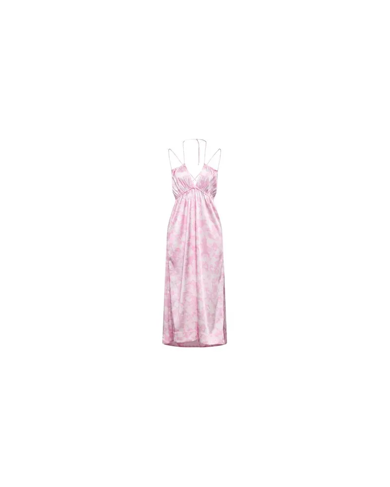 Ganni KLEIDER - Midi-Kleiderauf YOOX.COM Rosa