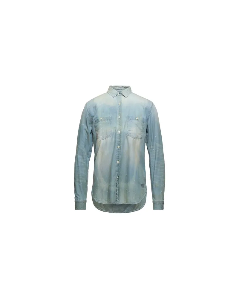 Barbour X TRIUMPH - TOPS - Jeanshemdenauf YOOX.COM Blau