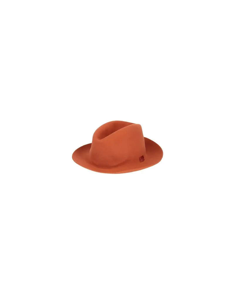 Borsalino ACCESSOIRES - Mützen & Hüteauf YOOX.COM Rostrot