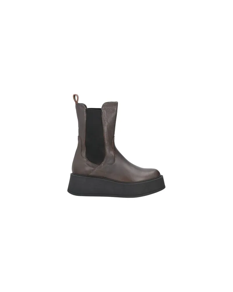 Paola Ferri SCHUHE - Stiefelettenauf YOOX.COM Braungrau