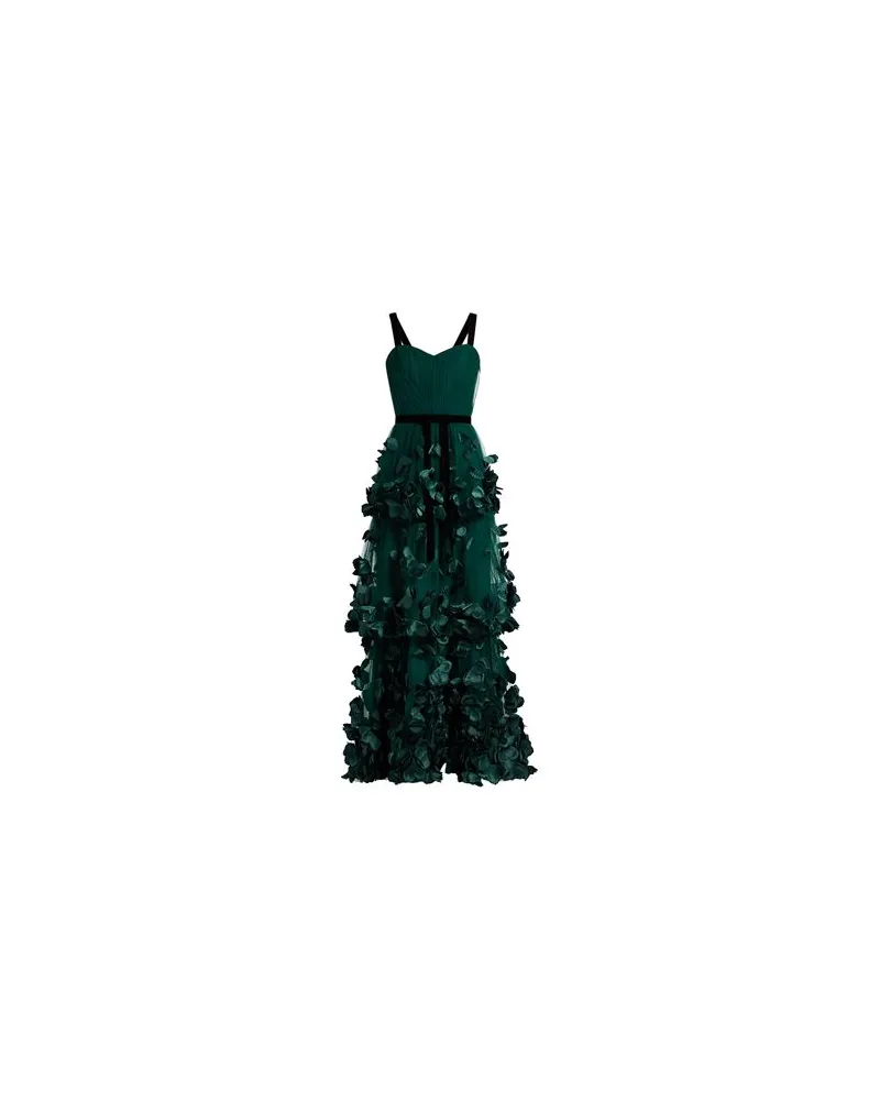 Marchesa KLEIDER - Maxi-Kleiderauf YOOX.COM Smaragdgrün