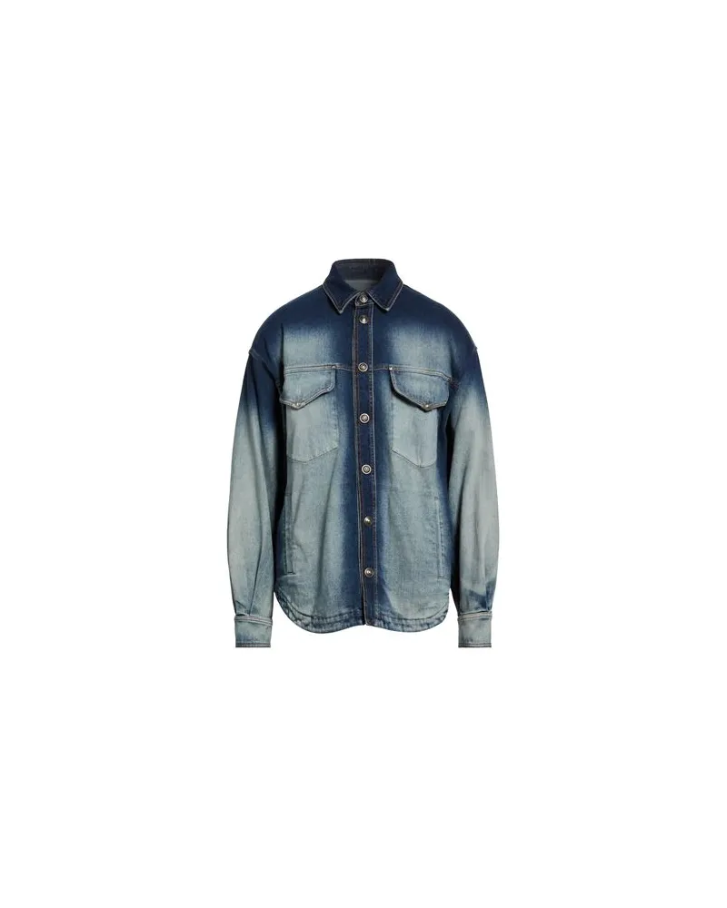 Versace Jeans JACKEN & MÄNTEL - Jeansjacken/Mäntelauf YOOX.COM Blau