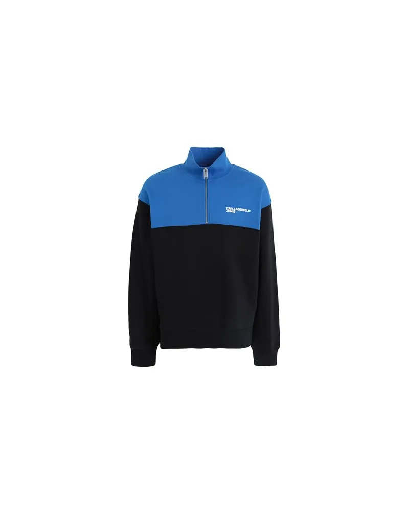 Karl Lagerfeld KLJ RELAXED HALF ZIP SWEAT  - TOPS - Sweatshirtsauf YOOX.COM Schwarz