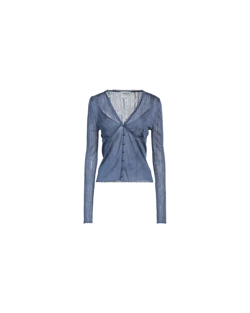 Lanvin STRICKWAREN - Strickjackenauf YOOX.COM Taubenblau