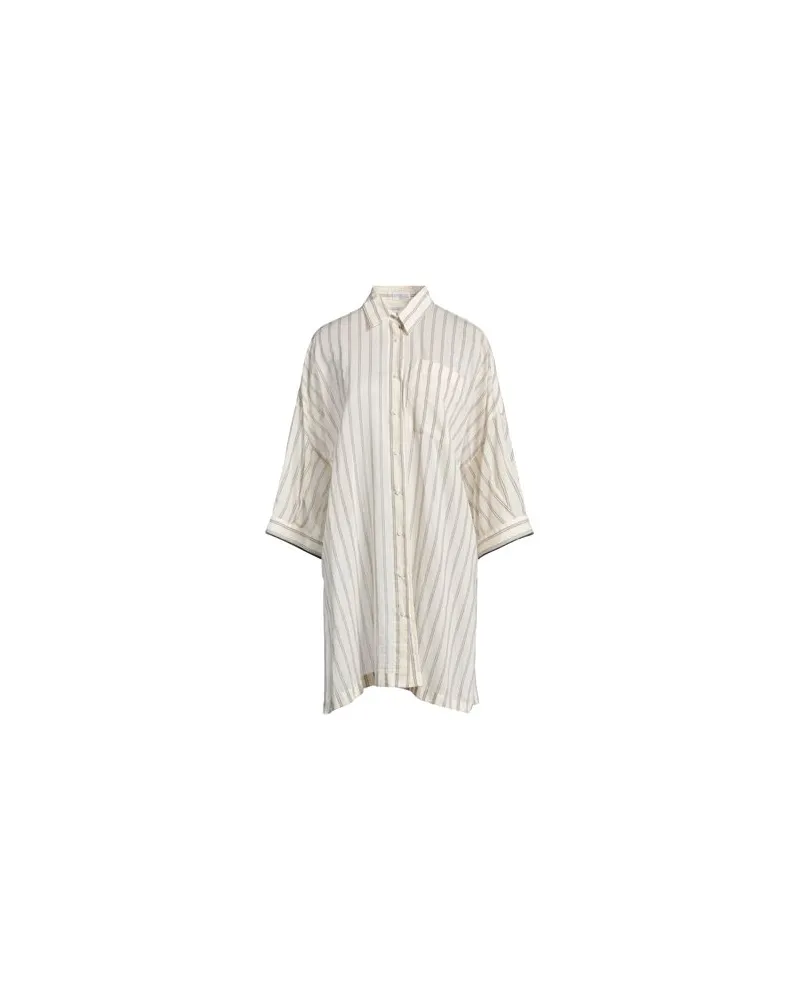 Brunello Cucinelli TOPS - Hemdenauf YOOX.COM Cremeweiß