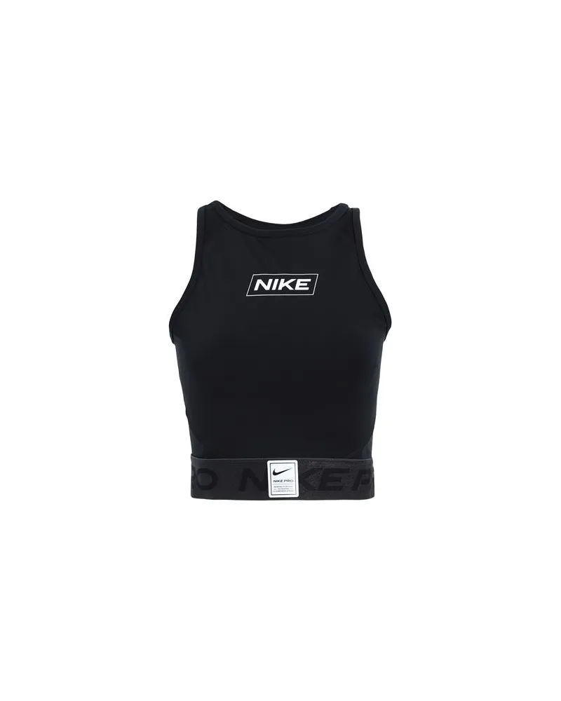Nike Pro Dri-FIT Women's Graphic Crop Tank  - TOPS - Topsauf YOOX.COM Schwarz