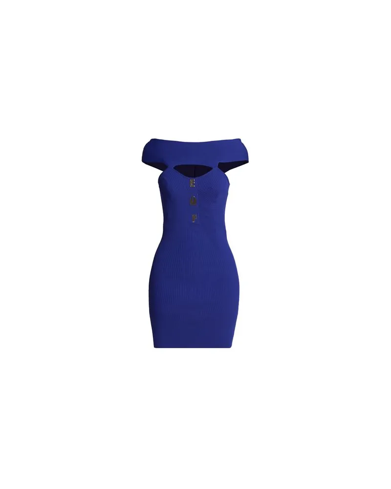 Elisabetta Franchi KLEIDER - Mini-Kleiderauf YOOX.COM Blau