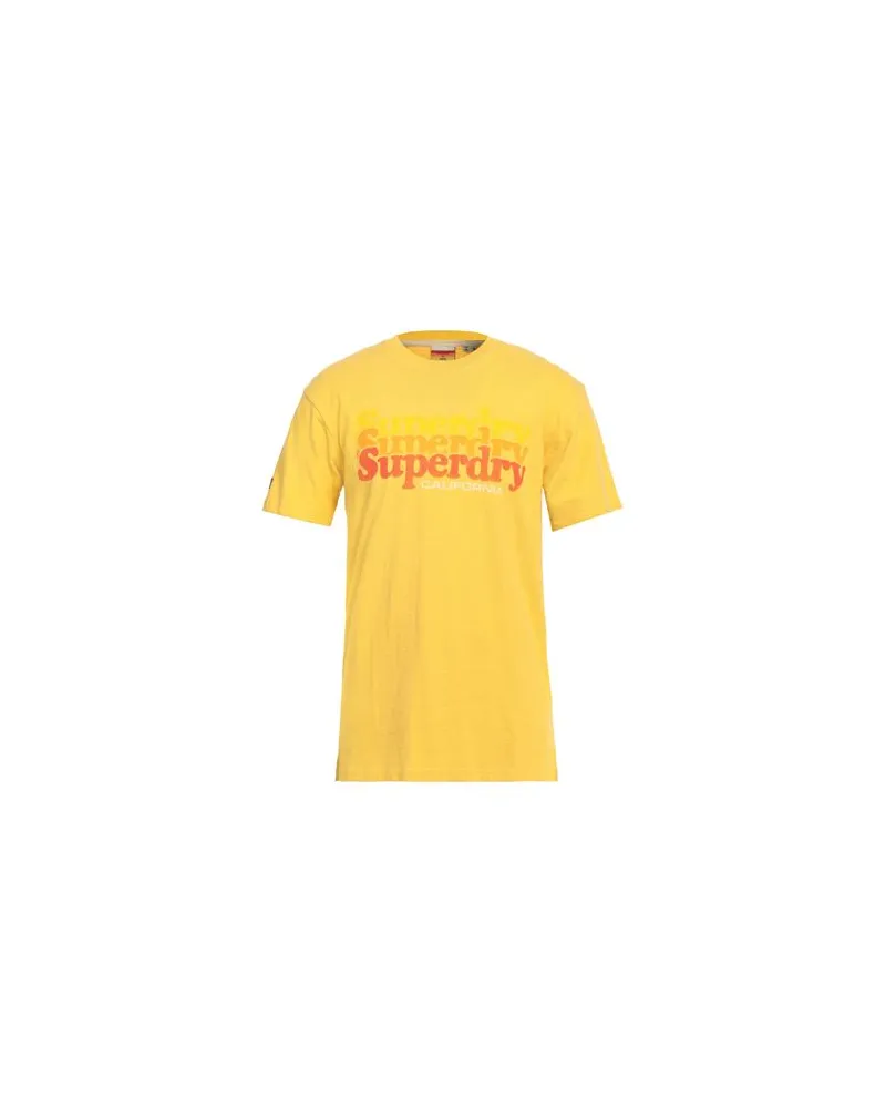 Superdry. TOPS - T-shirtsauf YOOX.COM Gelb