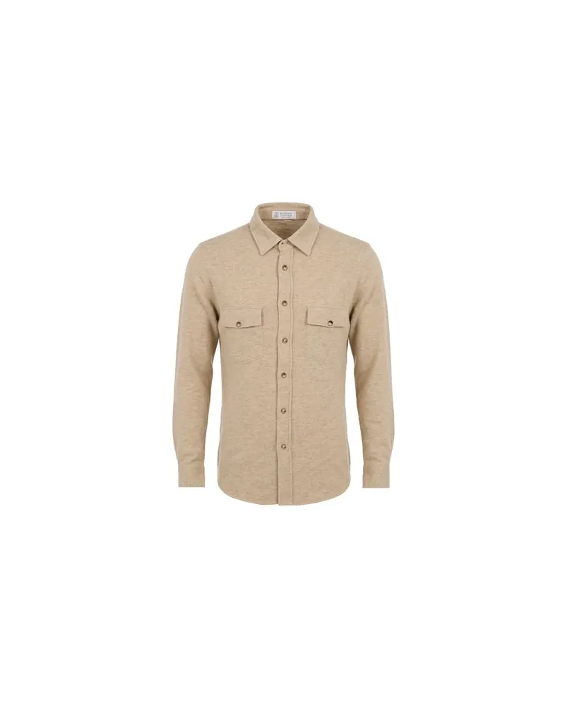 Brunello Cucinelli TOPS - Hemdenauf YOOX.COM Sand