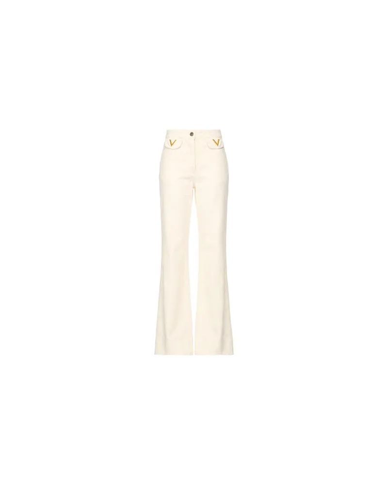Valentino Garavani HOSEN & RÖCKE - Jeanshosenauf YOOX.COM Elfenbein