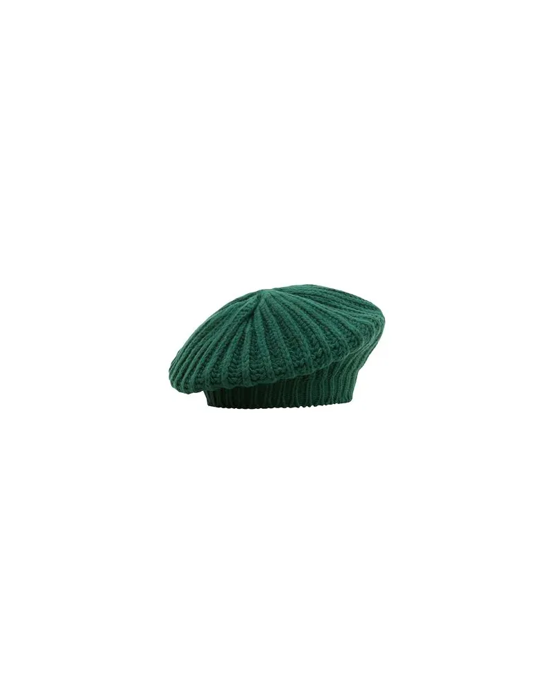 8 by Yoox RECYCLED WOOL BERET  - ACCESSOIRES - Mützen & Hüteauf YOOX.COM Smaragdgrün