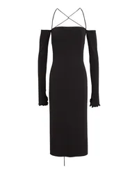 ANDAMANE Midi-Kleid Schwarz