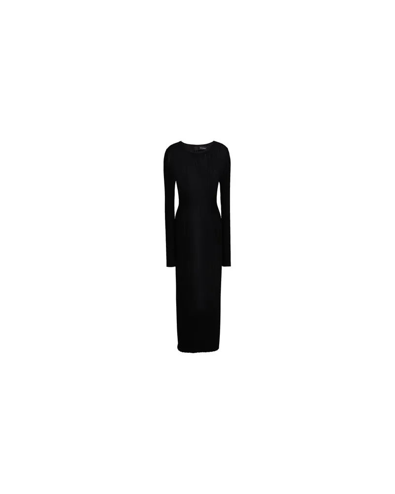 Isabel Benenato KLEIDER - Maxi-Kleiderauf YOOX.COM Schwarz