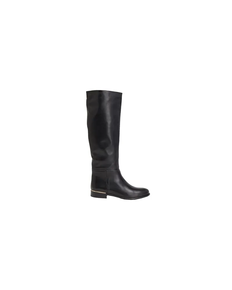Leonardo Principi LEATHER TALL BOOTS WITH EMBELLISHMENT  - SCHUHE - Stiefelauf YOOX.COM Schwarz
