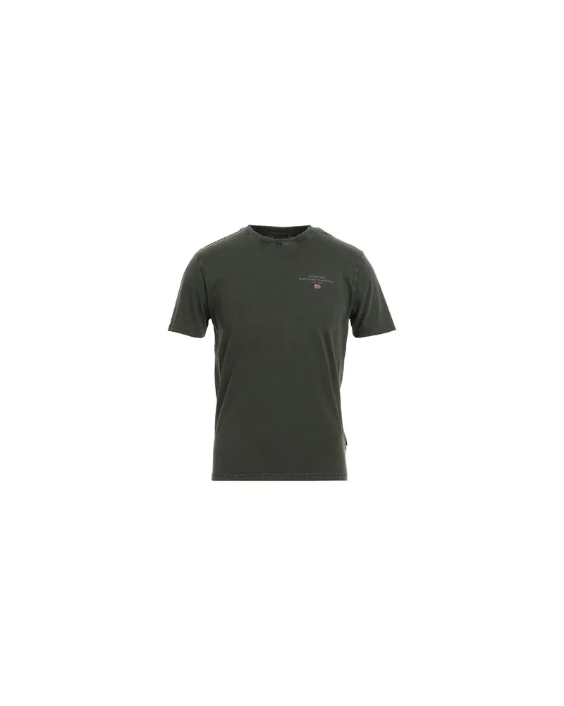 Napapijri TOPS - T-shirtsauf YOOX.COM Militärgrün