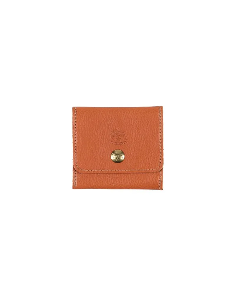 IL BISONTE Kleinlederwaren - Portemonnaiesauf YOOX.COM Orange