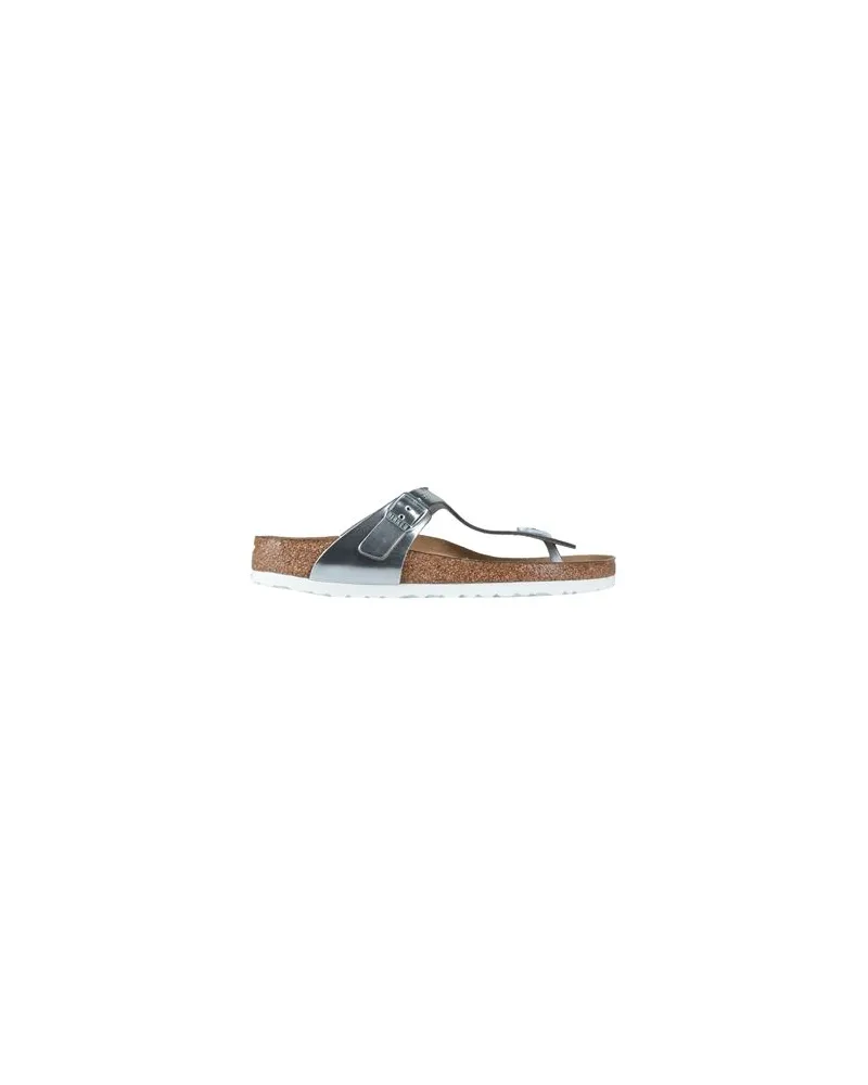 Birkenstock SCHUHE - Zehentrennerauf YOOX.COM Silber