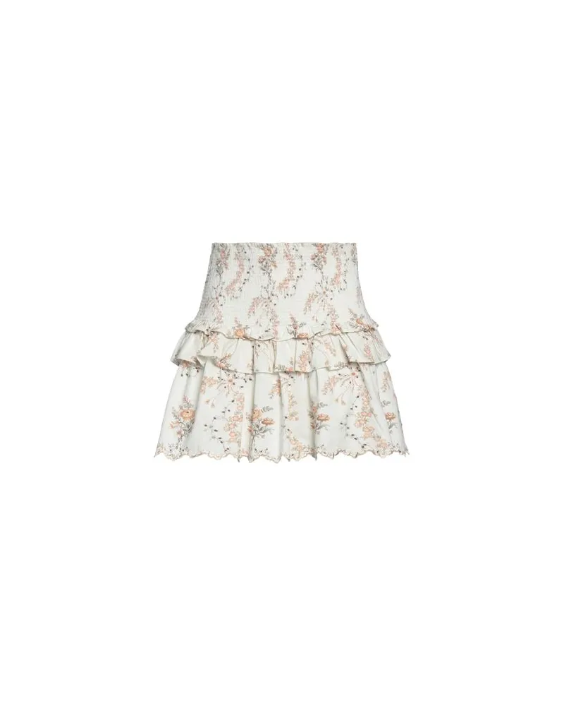 LoveShackFancy HOSEN & RÖCKE - Miniröckeauf YOOX.COM Cremeweiß