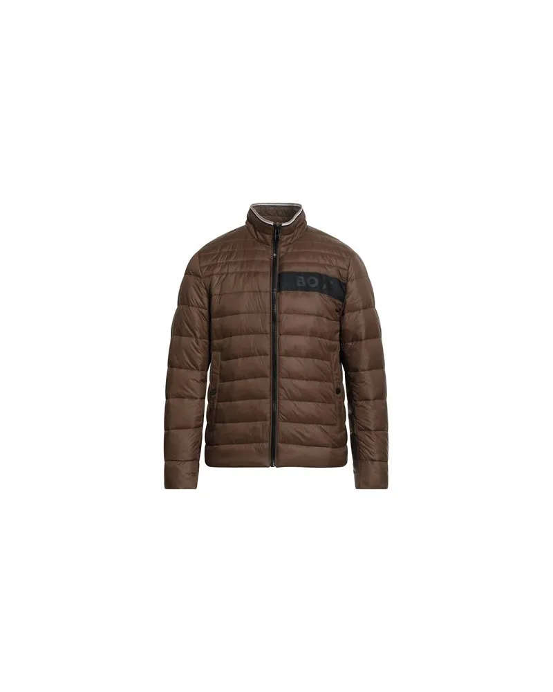 HUGO BOSS JACKEN & MÄNTEL - Pufferjacken & Daunenjackenauf YOOX.COM Braun