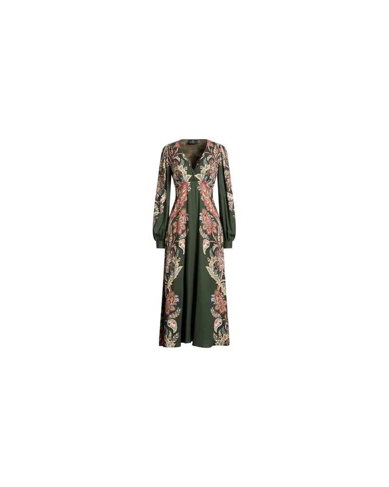 Etro KLEIDER - Maxi-Kleiderauf YOOX.COM Militärgrün