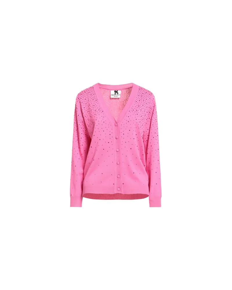 No Secrets STRICKWAREN - Strickjackenauf YOOX.COM Fuchsia