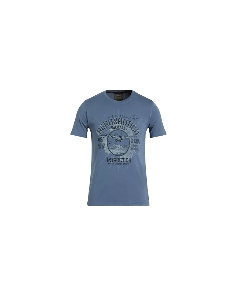 Aeronautica Militare TOPS - T-shirtsauf YOOX.COM Taubenblau
