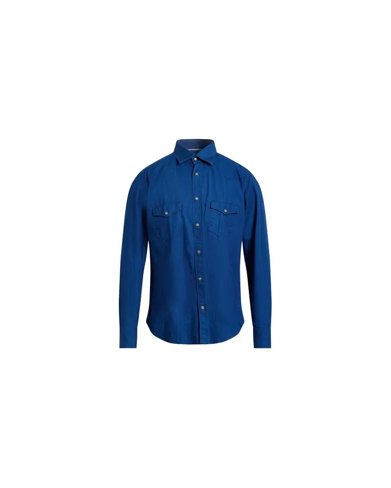 Tintoria Mattei TOPS - Jeanshemdenauf YOOX.COM Blau