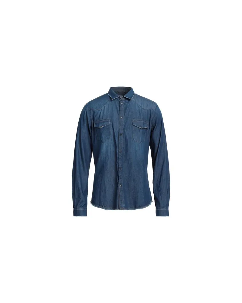 Daniele Alessandrini TOPS - Jeanshemdenauf YOOX.COM Blau